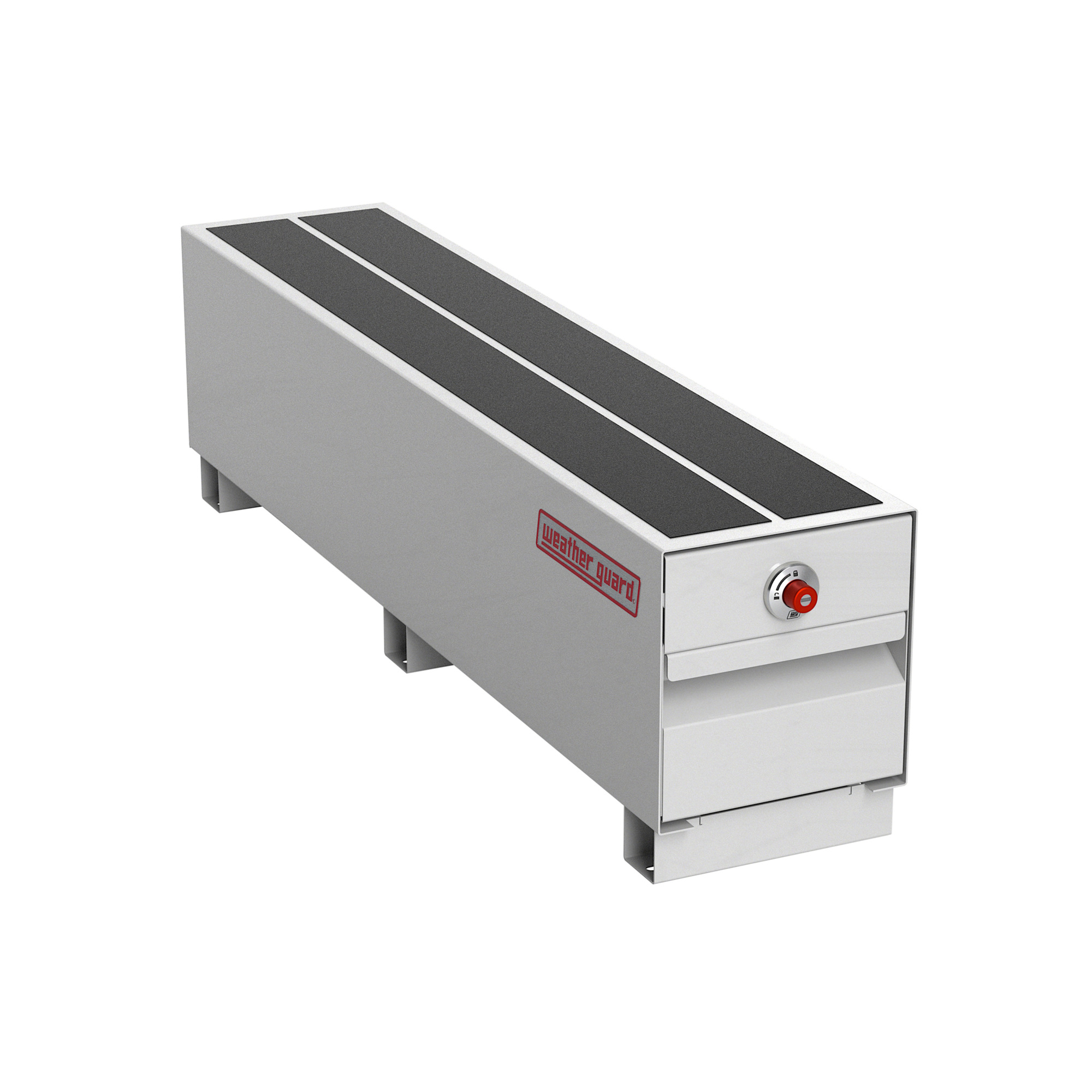 Weather Guard PACK RAT Truck Box Storage Drawer, Steel, White, 48in x 10.25in x 13in, Model# 335-3-04